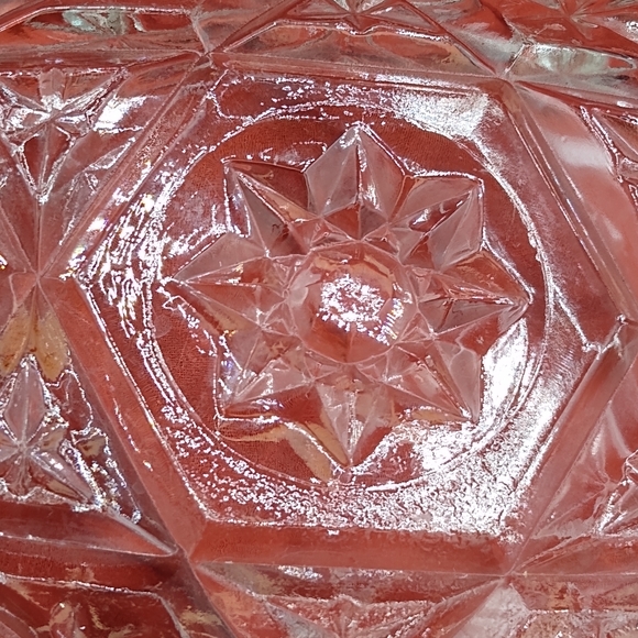 Anchor Hocking Prescut Star David Relish Dish Vtg - Picture 5 of 12